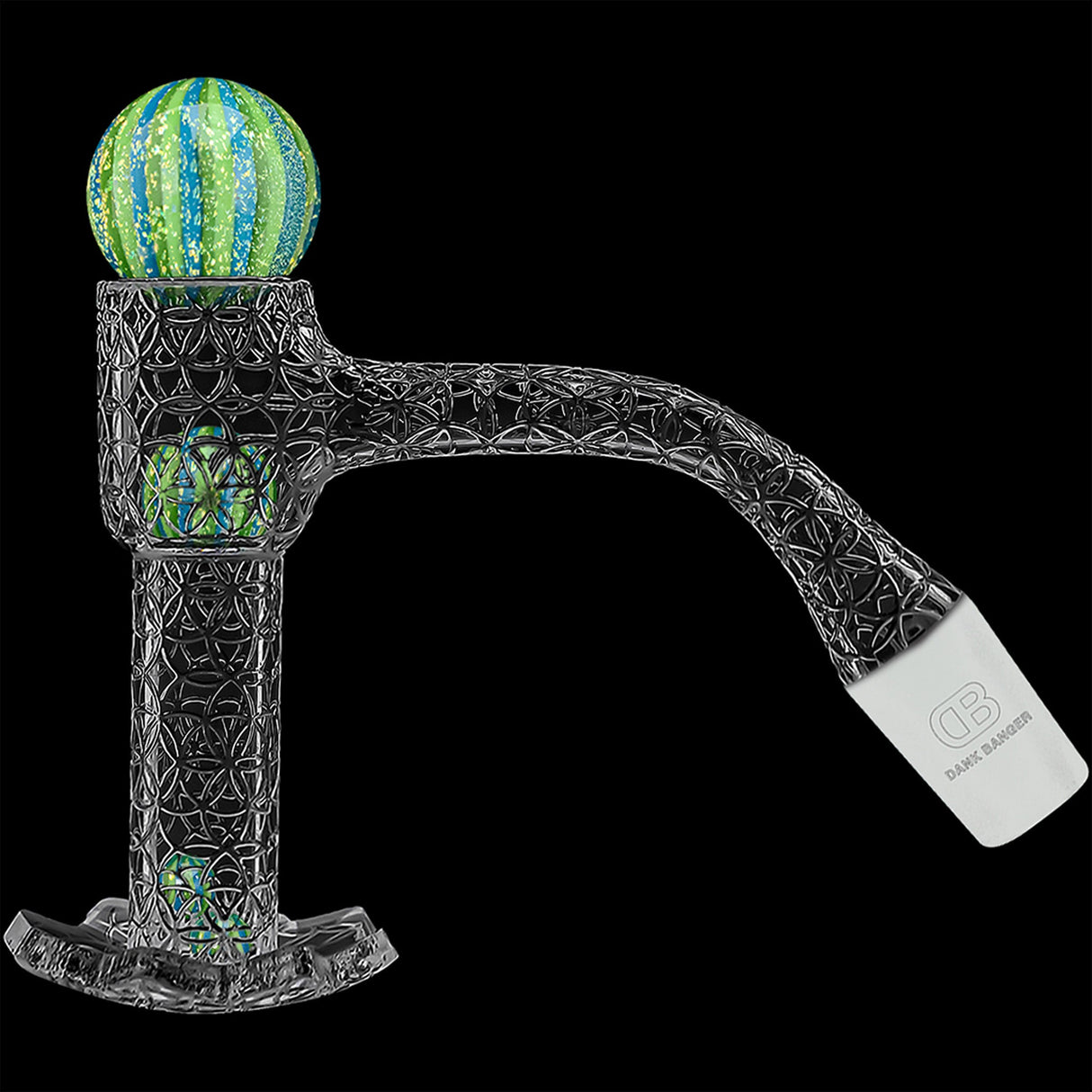 DANK BANGER Flower Of Life Star Bottom Banger With Pearls