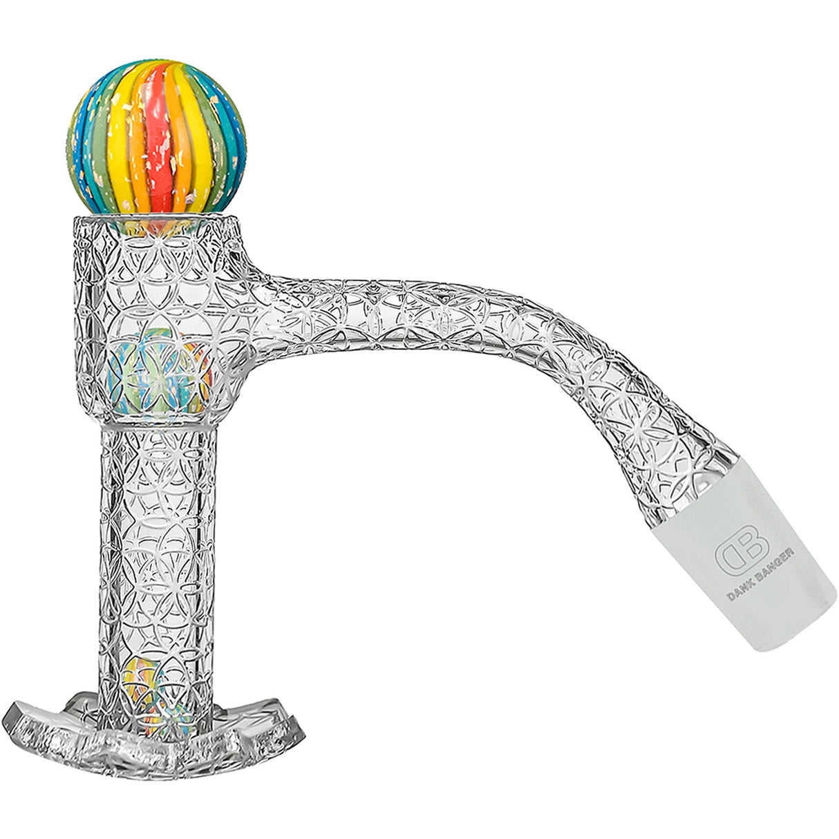 DANK BANGER Flower Of Life Star Bottom Banger With Pearls