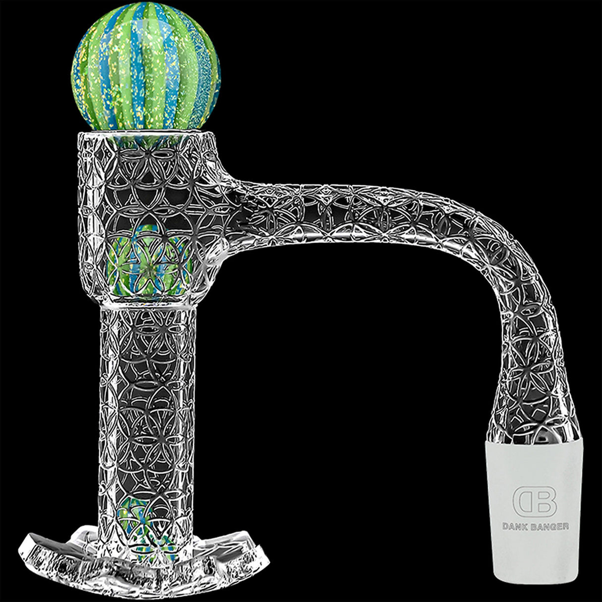 DANK BANGER Flower Of Life Star Bottom Banger With Pearls