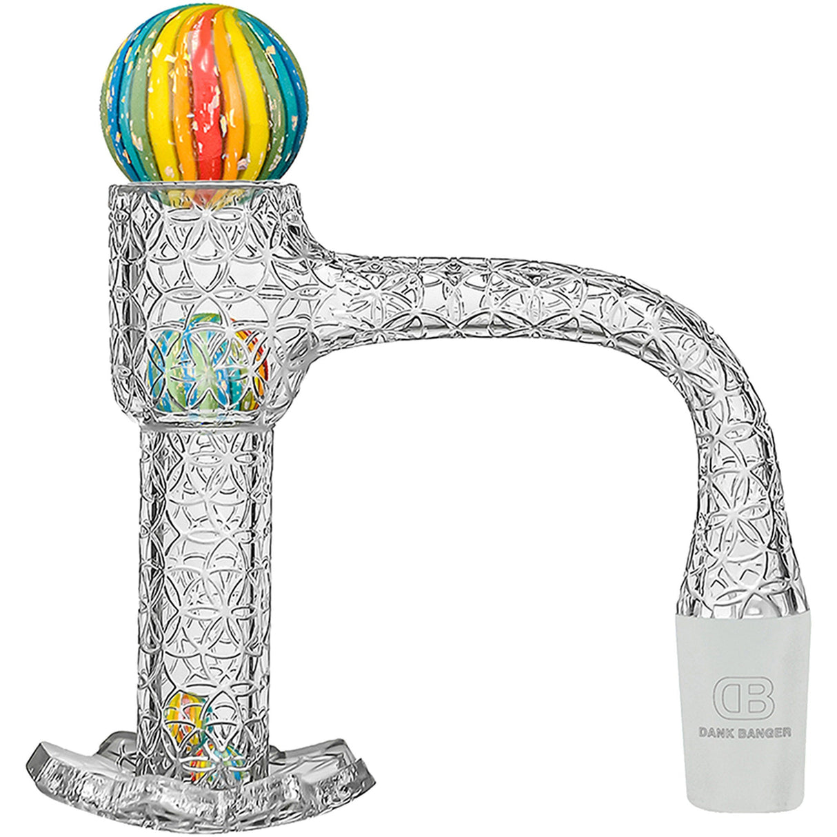 DANK BANGER Flower Of Life Star Bottom Banger With Pearls