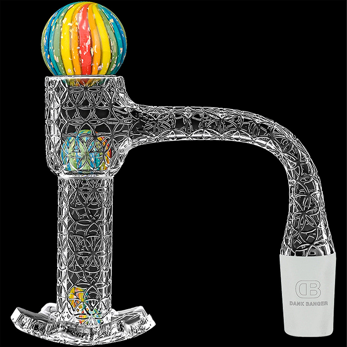 DANK BANGER Flower Of Life Star Bottom Banger With Pearls