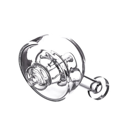 Dr Dabber Boost Evo Hemisphere Glass Attachment for Dab Rigs, Borosilicate, Top View