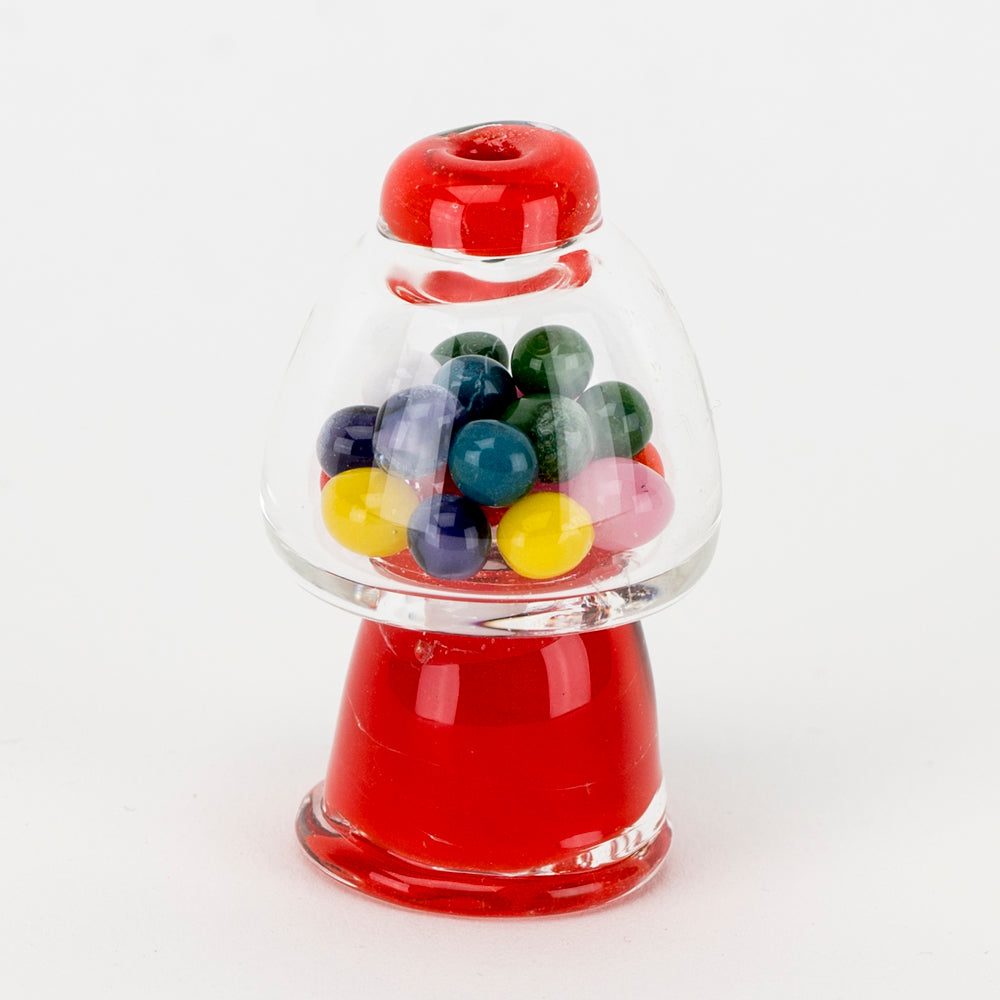 Empire Glassworks Gumball Machine Carb Cap for Dab Rigs, Front View on White Background