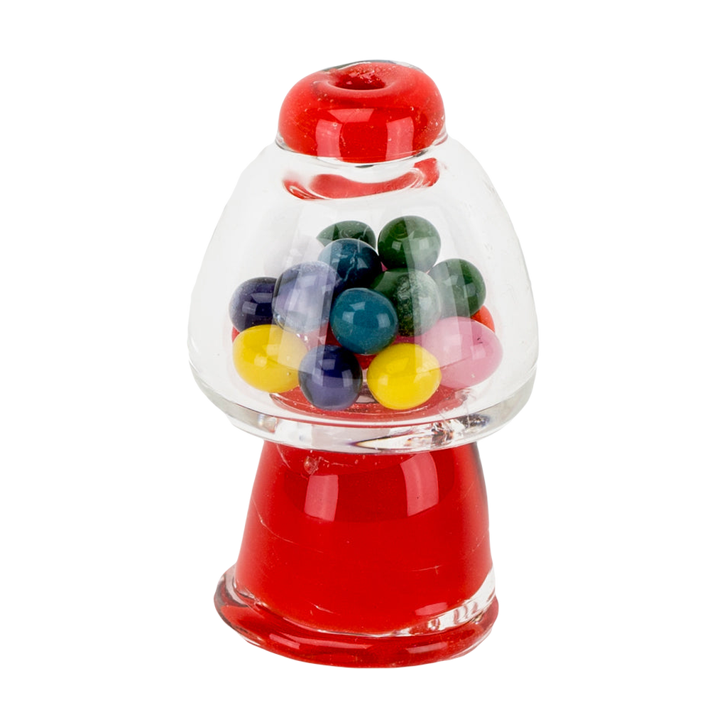 Empire Glassworks Gumball Machine Carb Cap, Borosilicate Glass, Front View on White Background