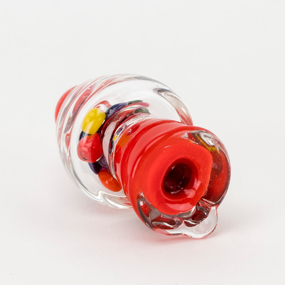 Empire Glassworks Gumball Machine Carb Cap for Dab Rigs, Side View on White Background