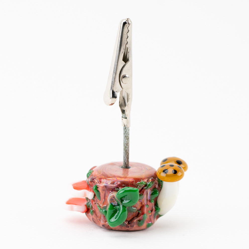 Empire Glassworks Bug's Life Roach Clip with colorful borosilicate glass, front view on white background