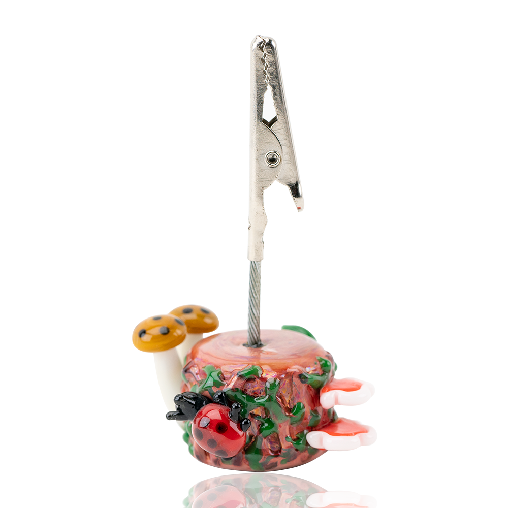 Empire Glassworks Bug's Life Roach Clip with Intricate Glass Artwork, Front View