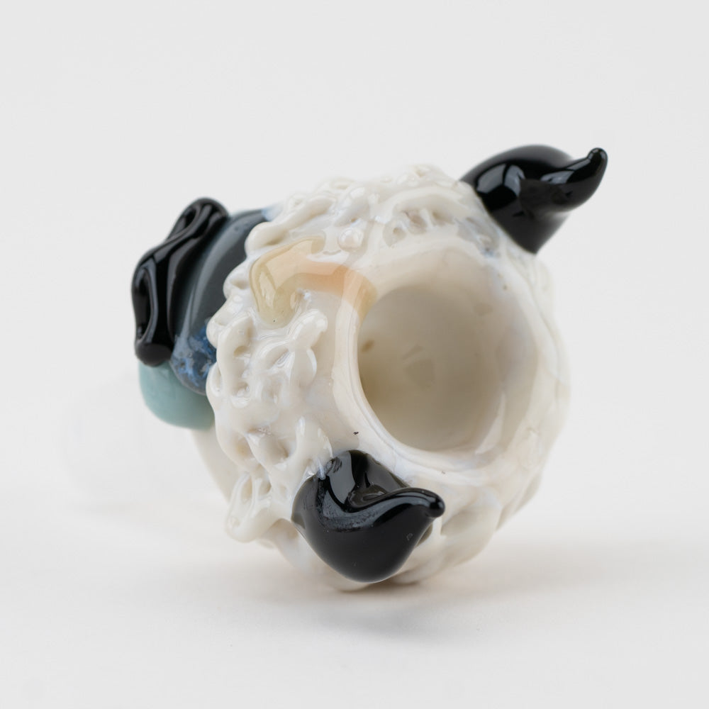 Empire Glassworks Appa Bowl Piece, 14mm, Borosilicate, Top View on White Background