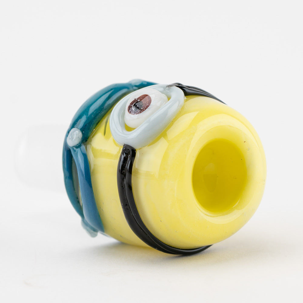 Empire Glassworks One Eyed Monster Bowl Piece, Borosilicate Colored Glass, Side View