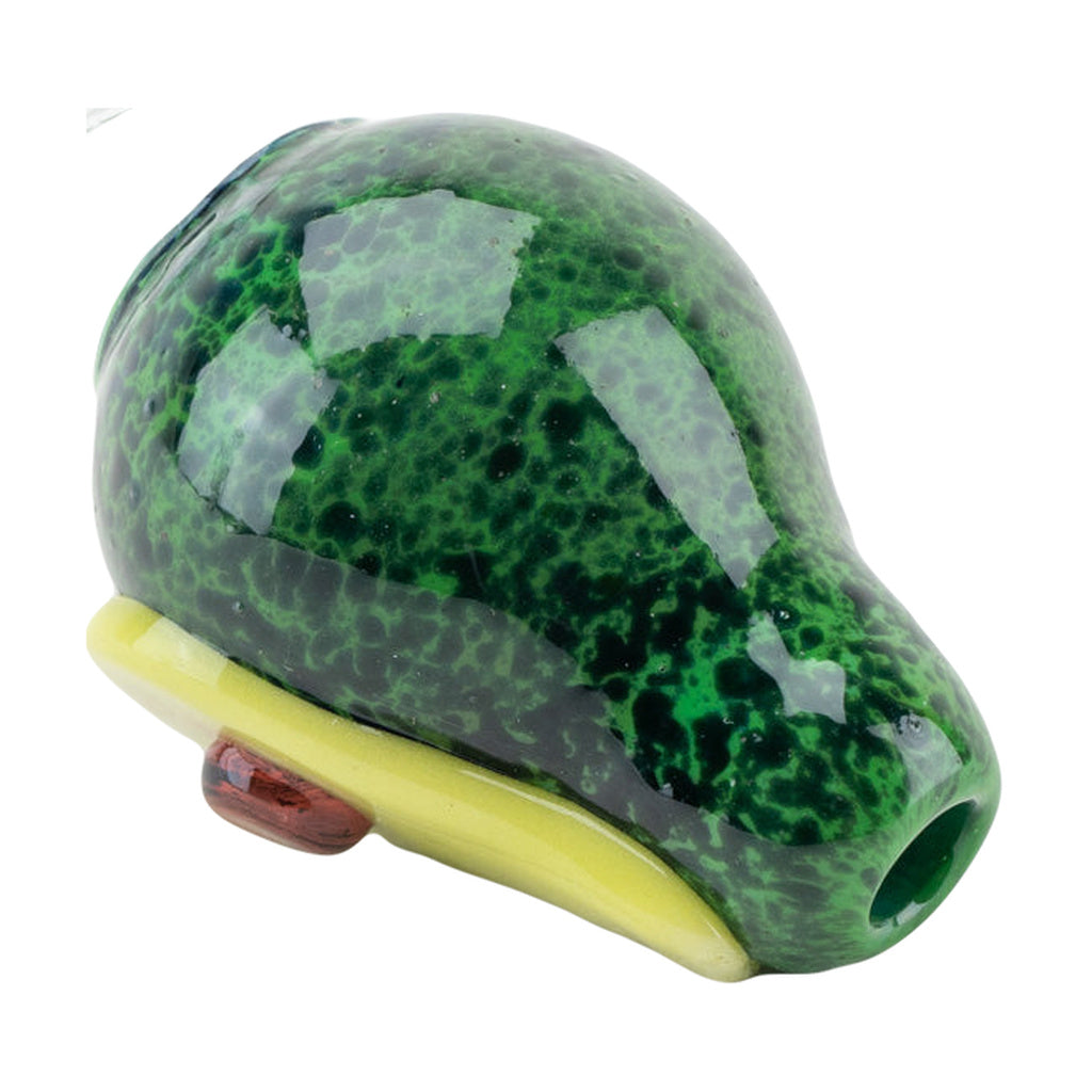 Empire Glassworks Avocadope Spinner Cap for Dab Rigs, Angled Side View