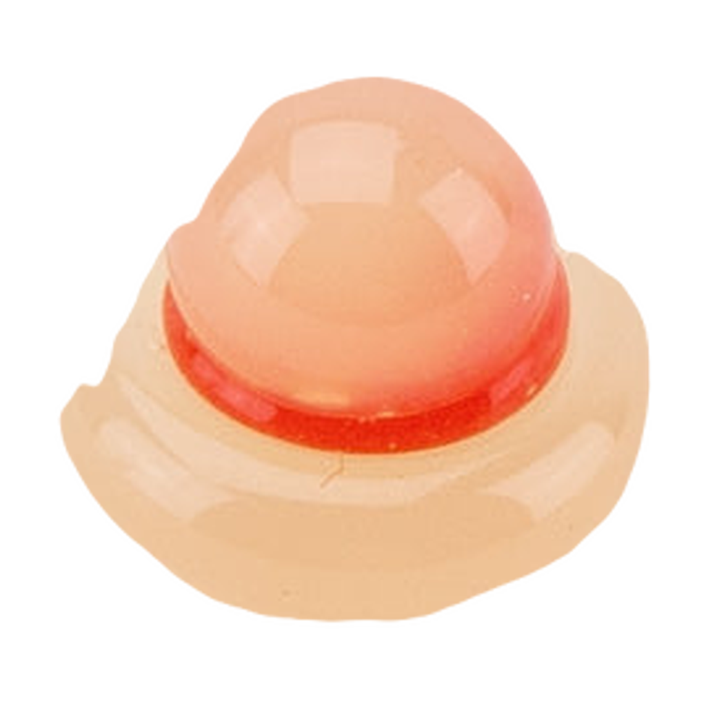 Empire Glassworks Hat Spinner Cap in Brown, Borosilicate Glass for Dab Rigs, Top View