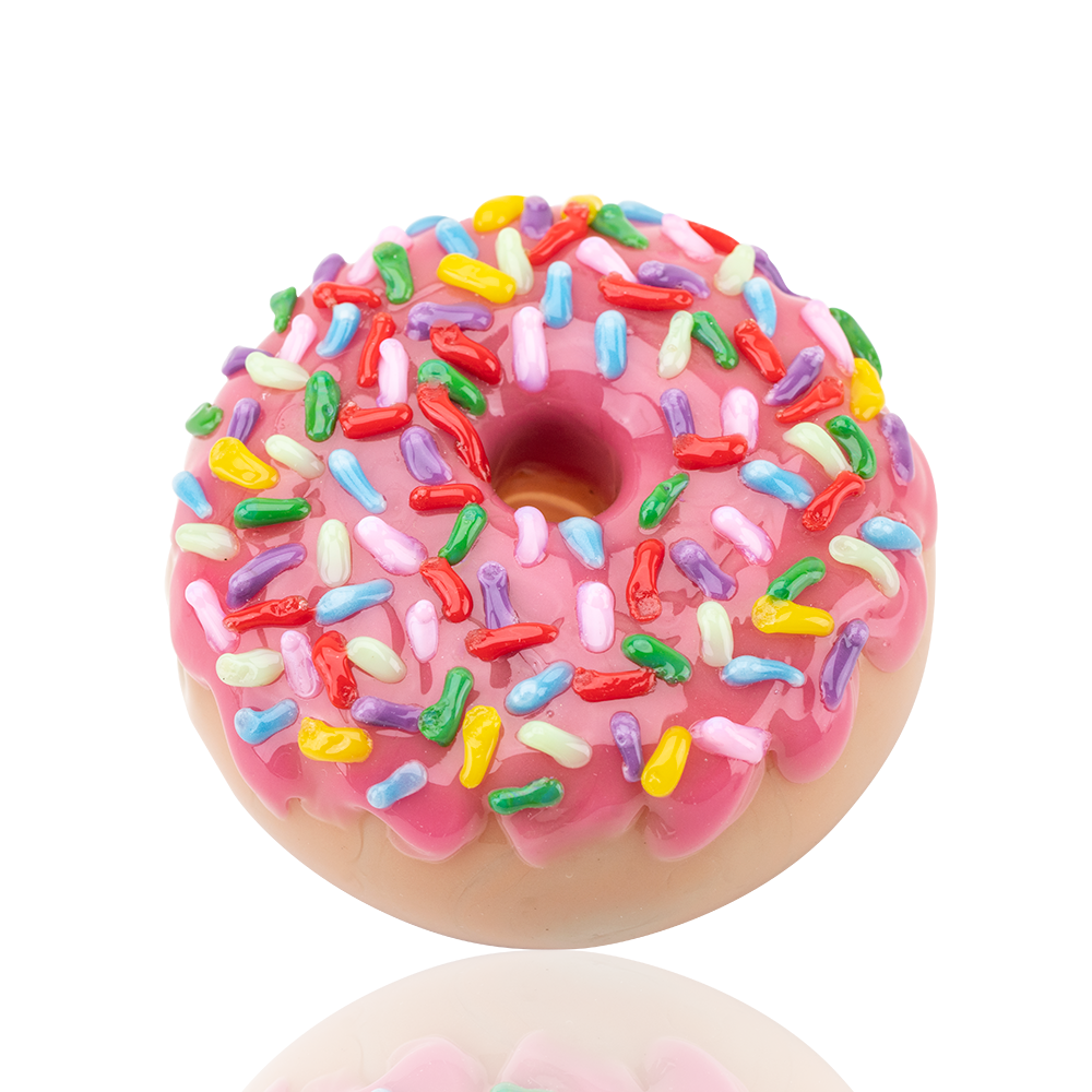 Pink Sprinkle Donut Dry Pipe