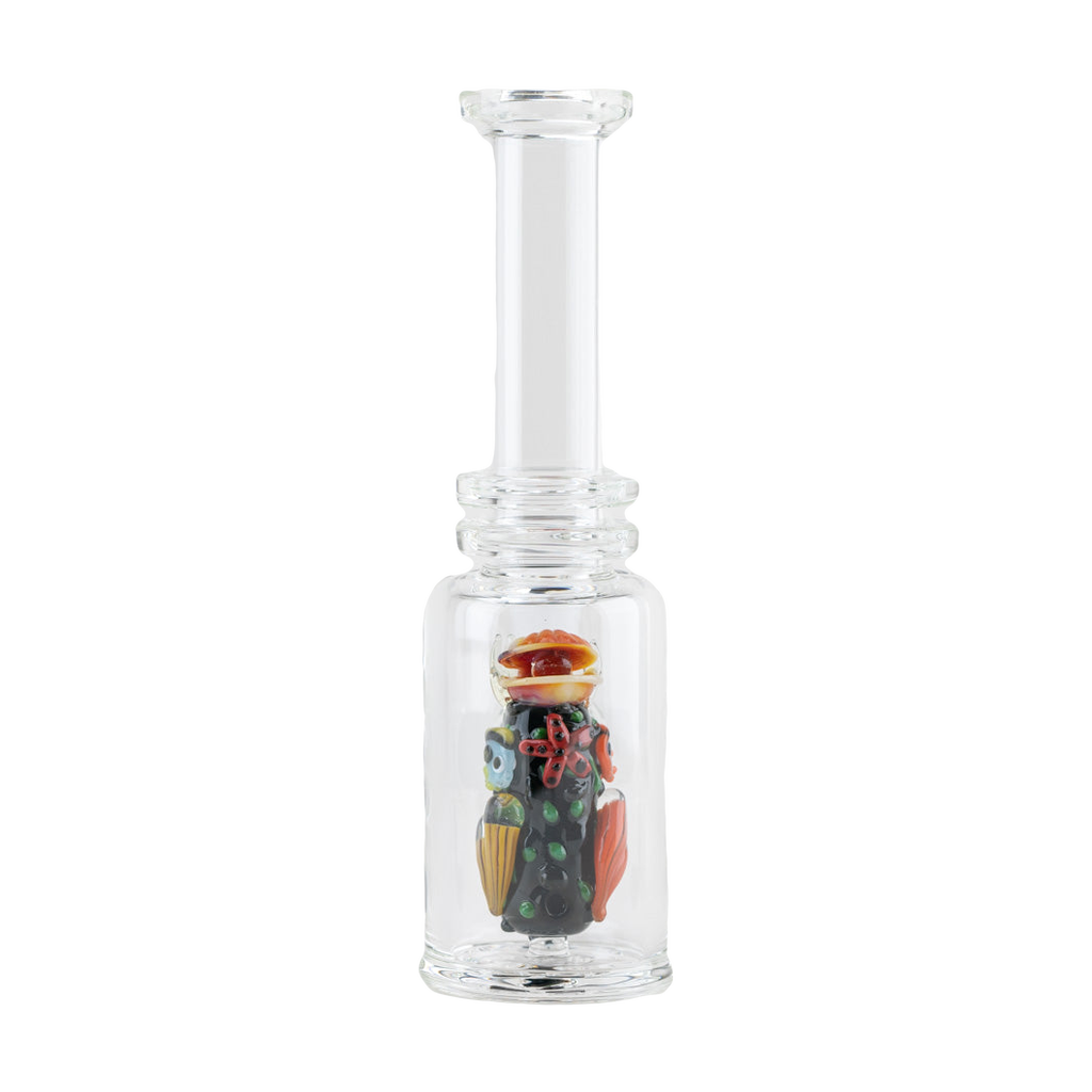 Empire Glassworks "Save the Seas" Mini Tube Dab Rig with Colorful Ocean Motif