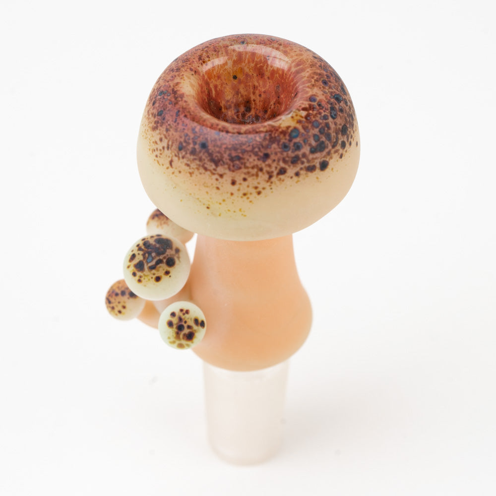 Empire Glassworks Funglow Bowl Piece, 14mm, Borosilicate, Front View on White Background
