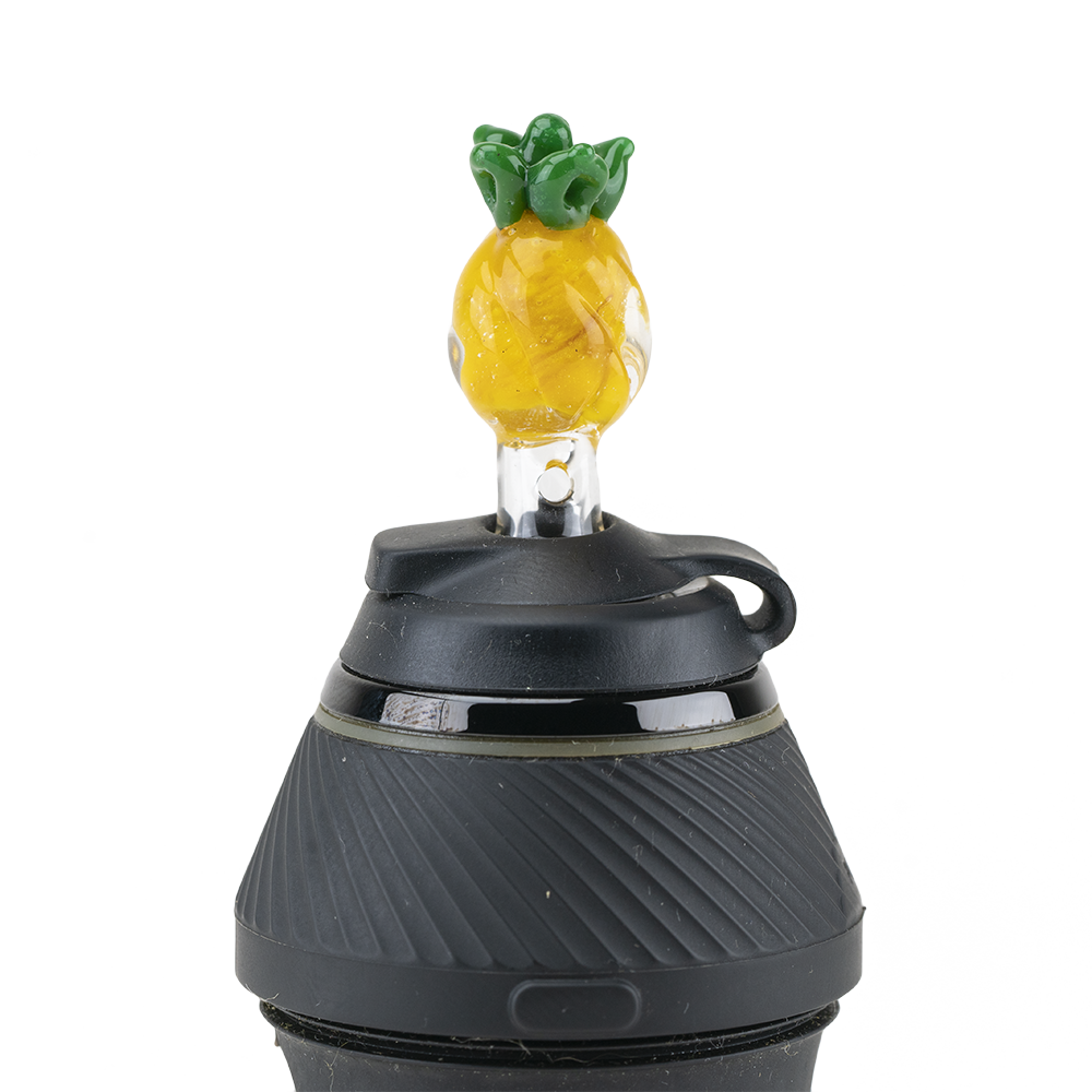 Empire Glassworks Pineapple PuffCo Proxy Glass Ball Cap, Borosilicate, Front View