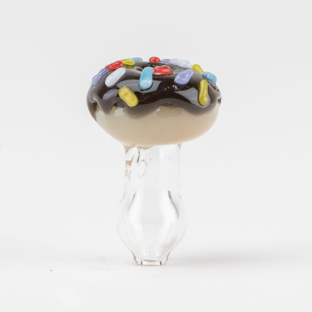 Empire Glassworks Donut PuffCo Proxy Glass Ball Cap, Borosilicate, Front View