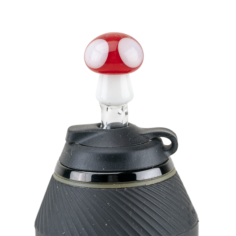 Empire Glassworks Mushroom PuffCo Proxy Glass Ball Cap, Borosilicate, Front View