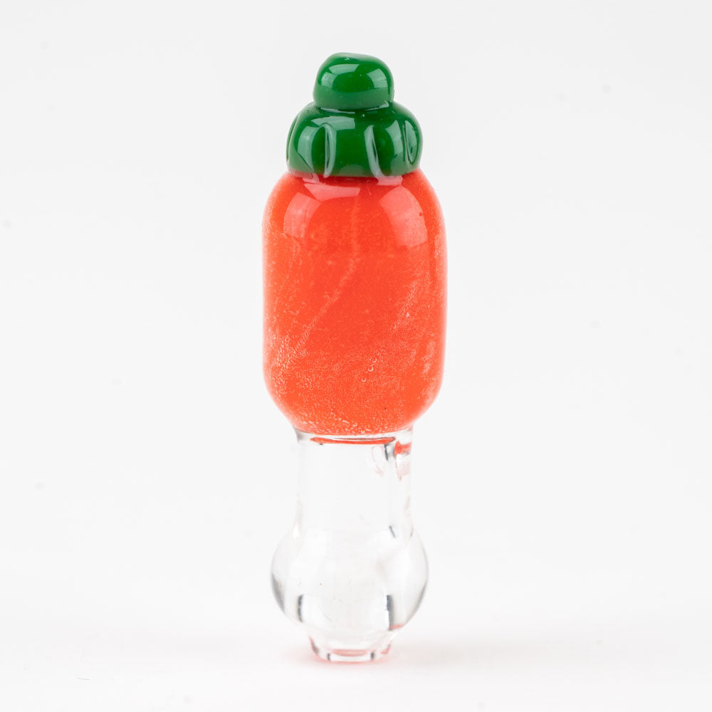 Empire Glassworks Sriracha PuffCo Proxy Glass Ball Cap, 14mm Borosilicate Front View