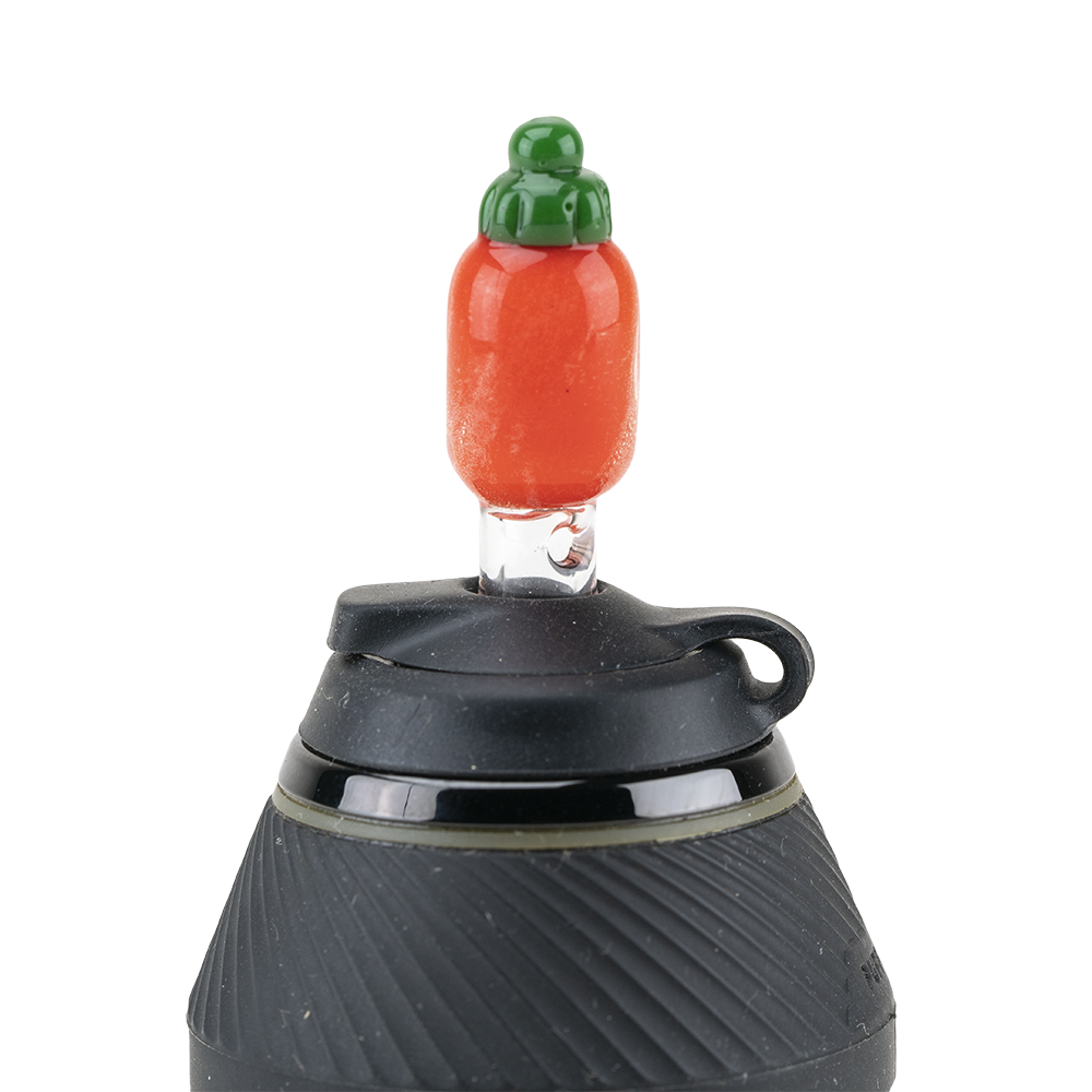 Empire Glassworks Sriracha Glass Ball Cap for PuffCo Proxy, Borosilicate, 14mm - Close-up