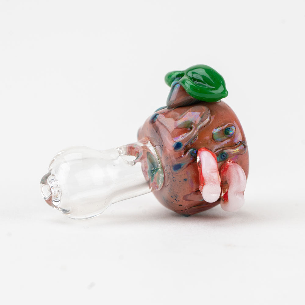 Empire Glassworks Hootie PuffCo Proxy Glass Ball Cap, Borosilicate Colored Glass, Side View