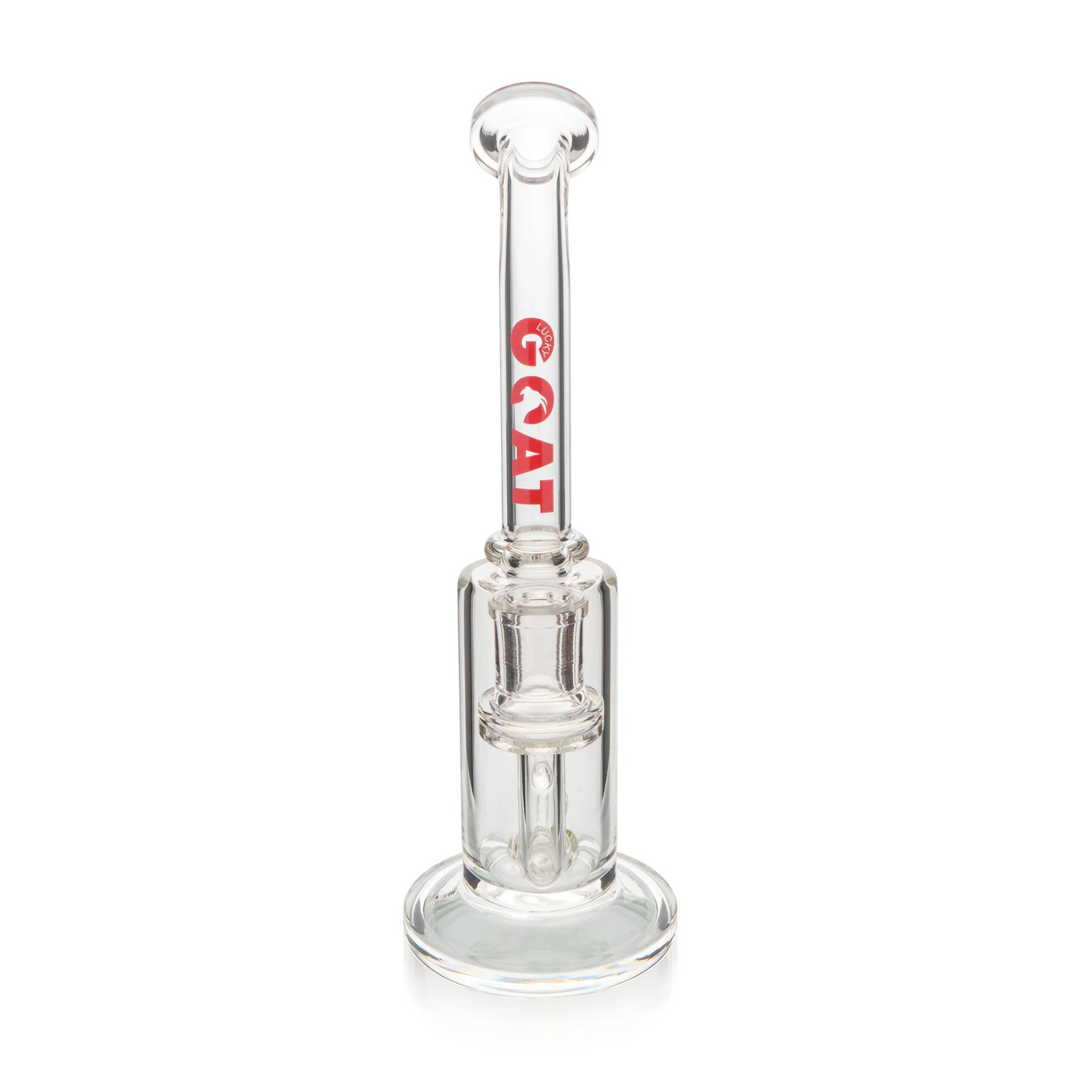 Lucky Goat 8" Andes Inline Clear Rig Front View on White Background