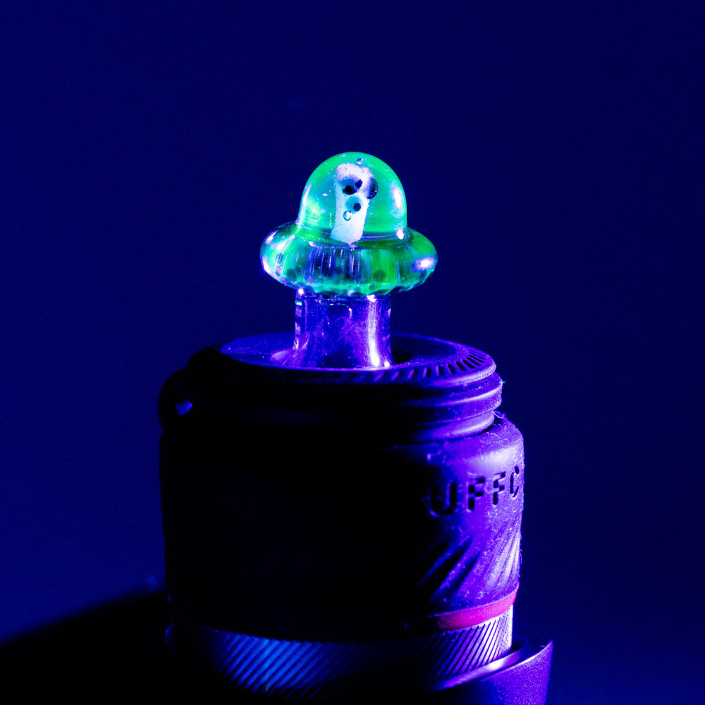 Empire Glassworks Martian PuffCo Peak Pro Glass Ball Cap, Borosilicate, Side View