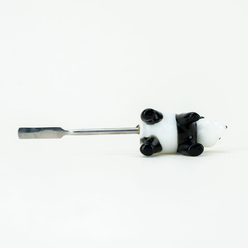 Empire Glassworks Panda Dabber with Borosilicate Glass, Side View on White Background