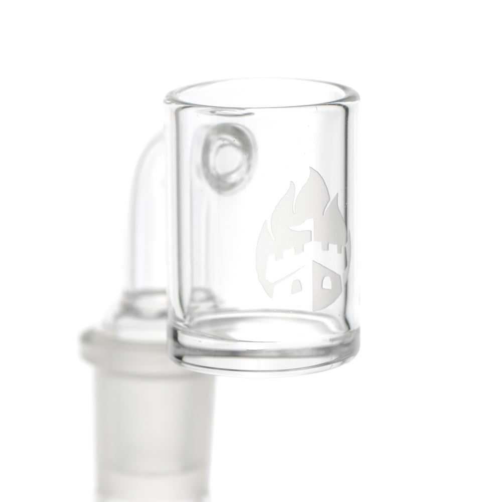 Empire Glassworks Quartz Banger with 14mm joint for dab rigs, clear side view