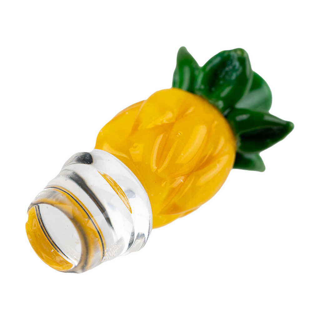 Empire Glassworks Pineapple Puffco Peak Pro Carb Cap, Borosilicate Glass, Side View
