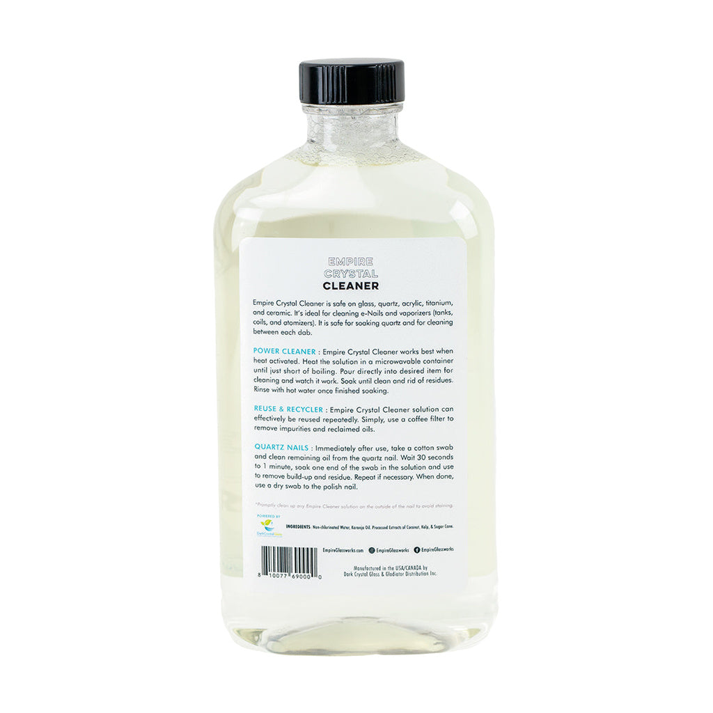 Empire Glassworks Crystal Cleaner 500mL bottle - Front view on white background