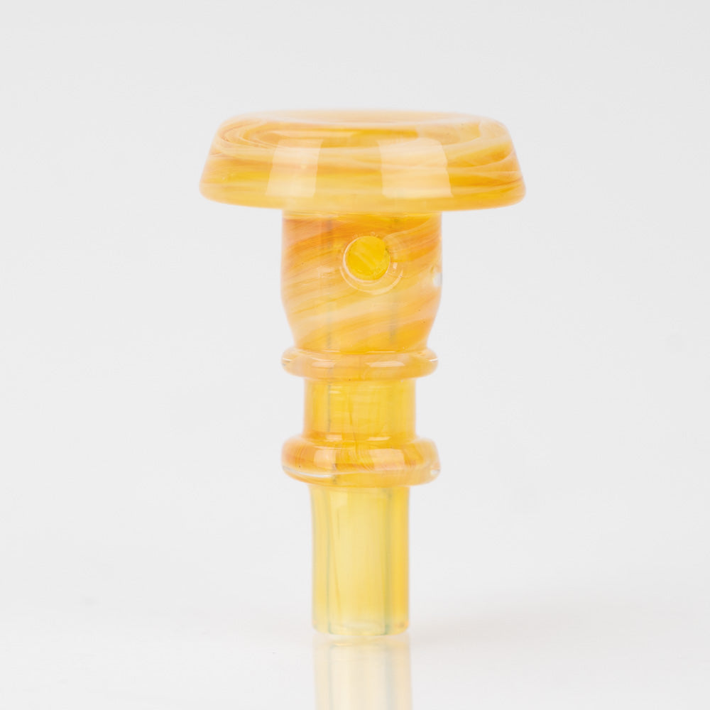 Empire Glassworks Joystick Cap for PuffCo Peak Pro, Sunrise Swirl Design, Front View
