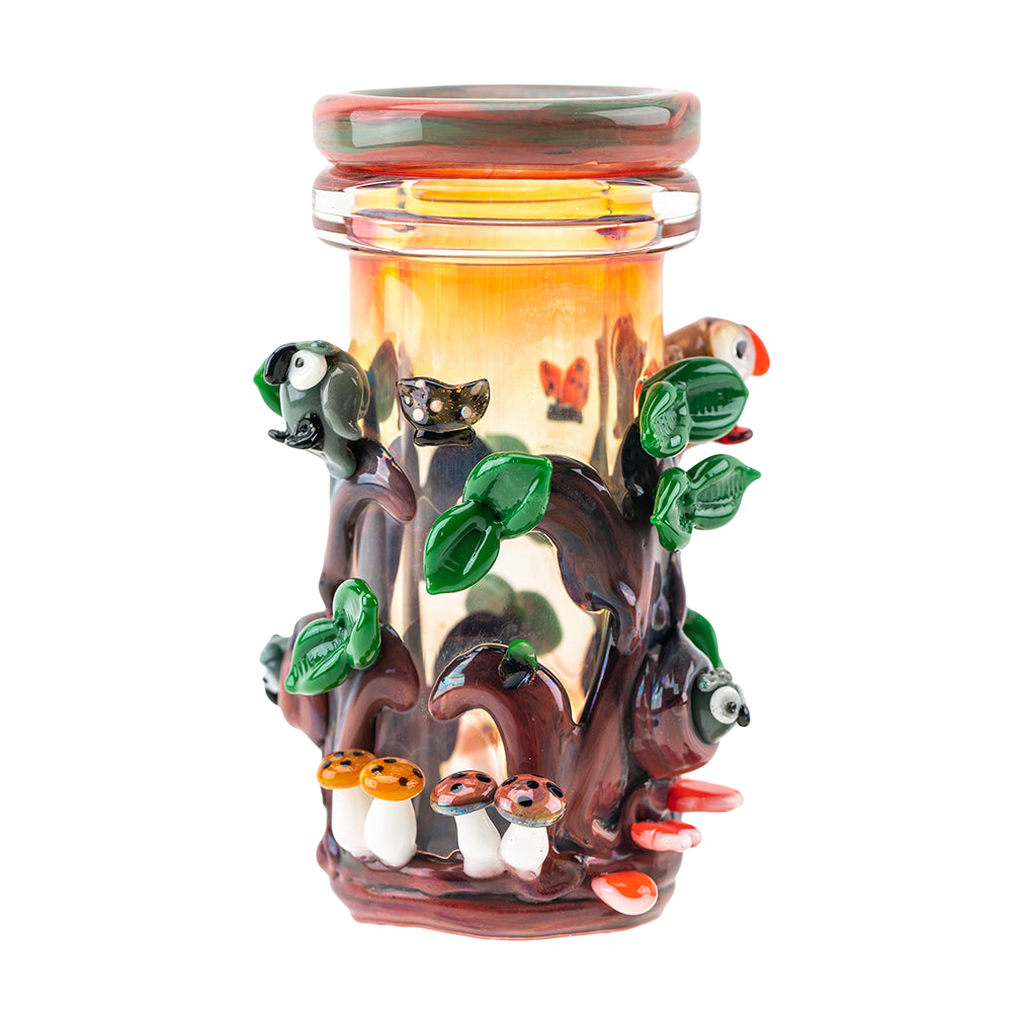 Empire Glassworks Renew the Redwood Baby Beaker with Intricate Animal Details