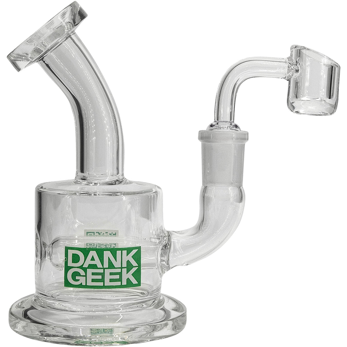 DankGeek Mini In-Line Banger Hanger Dab Rig with 14mm Female Joint