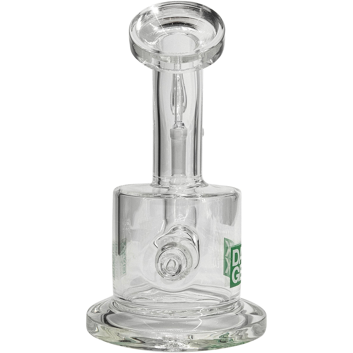 DankGeek Mini In-Line Banger Hanger Dab Rig with 14mm Female Joint, Front View