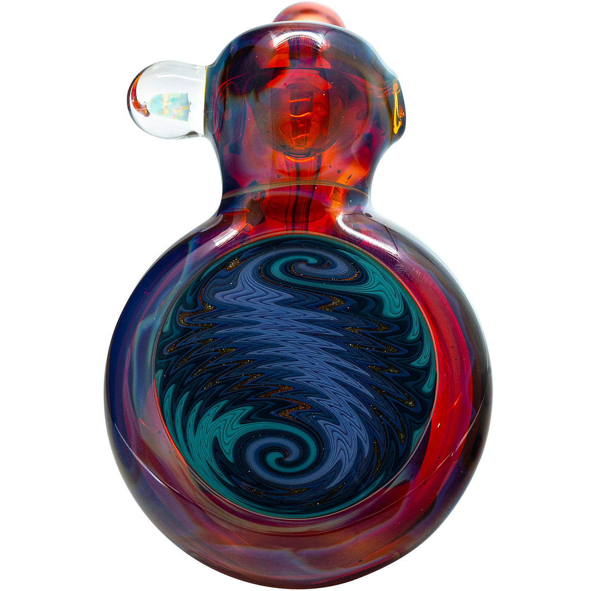 Purple Reversal Sherlock Glass Pipe by Chris Lezak