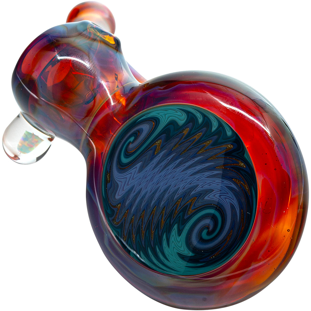 Purple Reversal Sherlock Glass Pipe by Chris Lezak