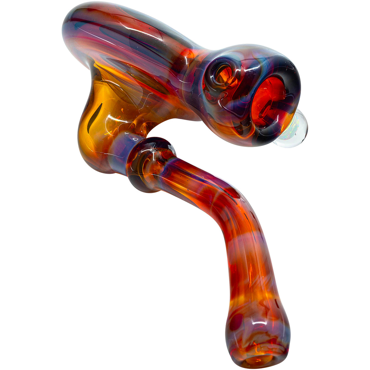 Purple Reversal Sherlock Glass Pipe by Chris Lezak