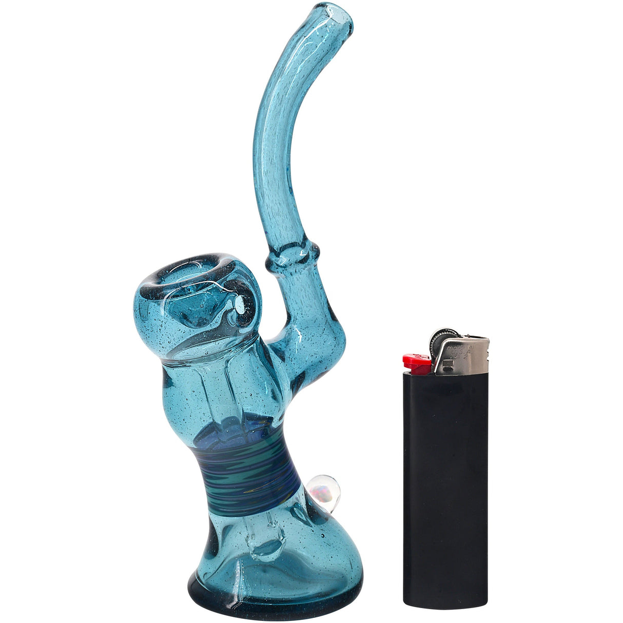 Midnight Sherlock Bubbler Glass Pipe by Chris Lezak