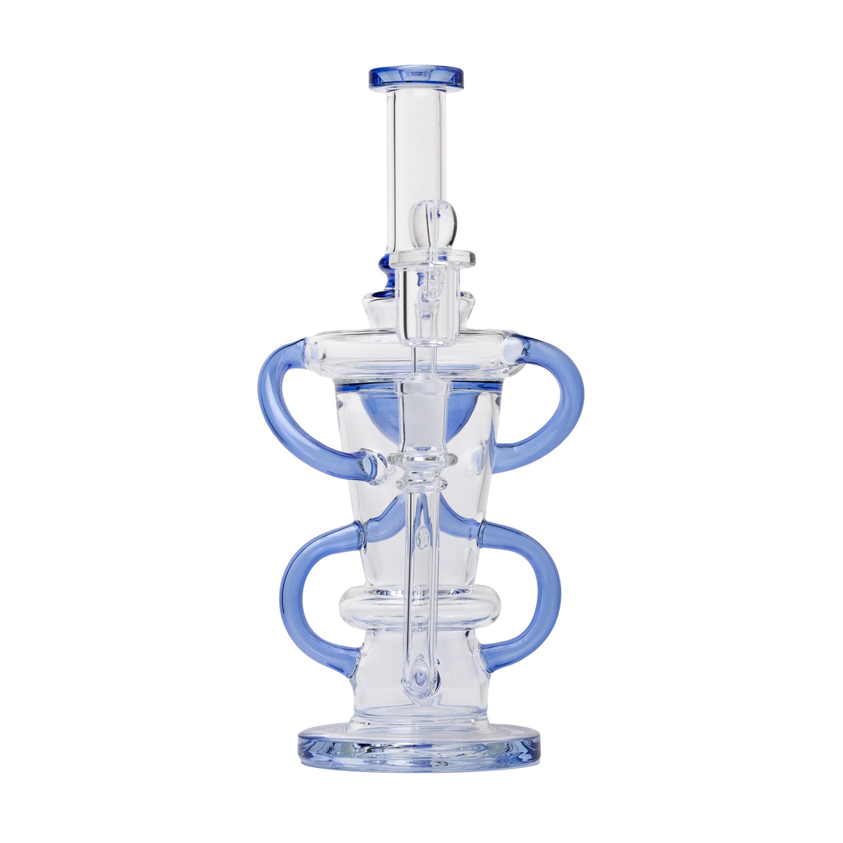 Human Grade 10.25" Straight Recycler Glass Dab Rig