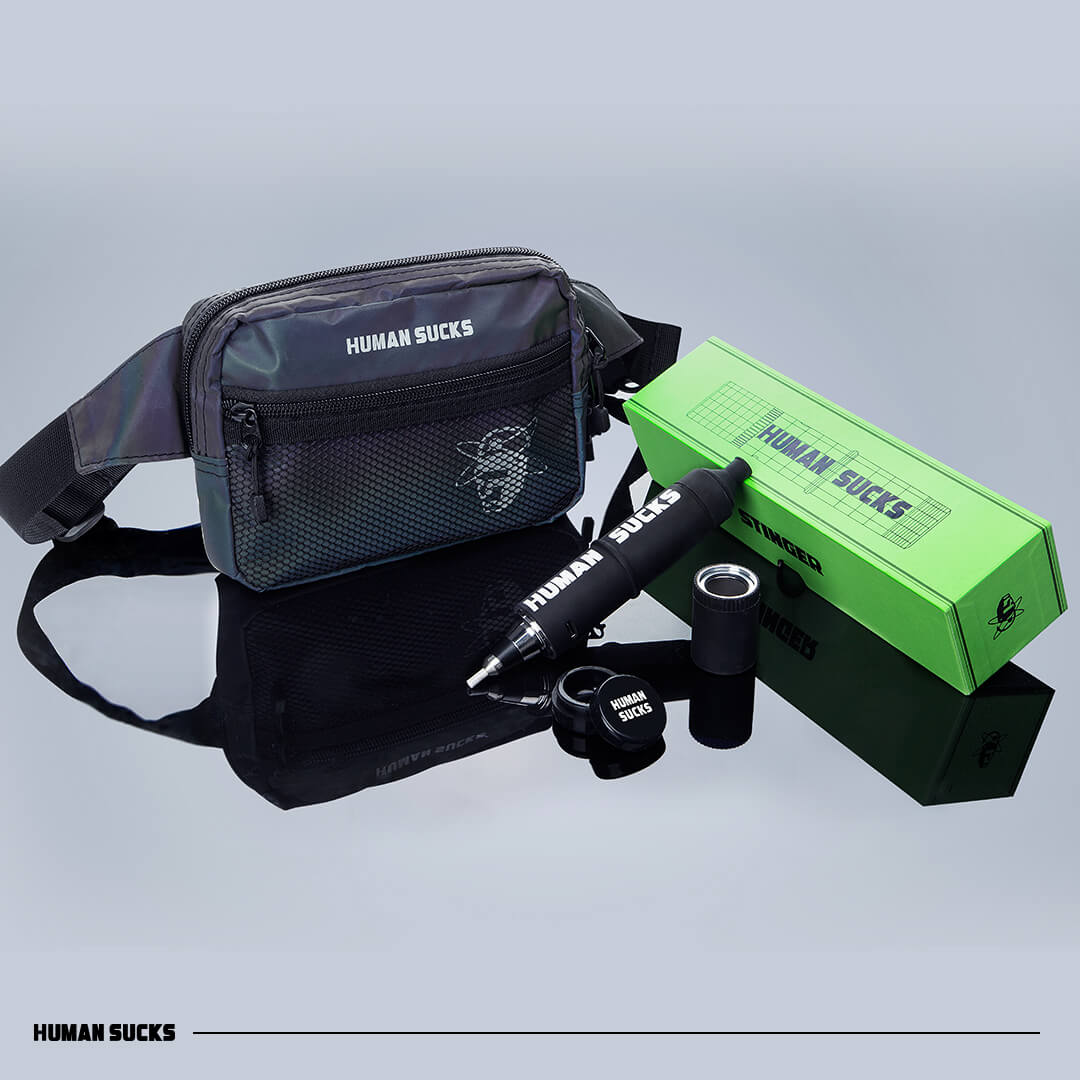 Dab Pen w/ HUMAN SUCKS Reflective Fanny Pack Set