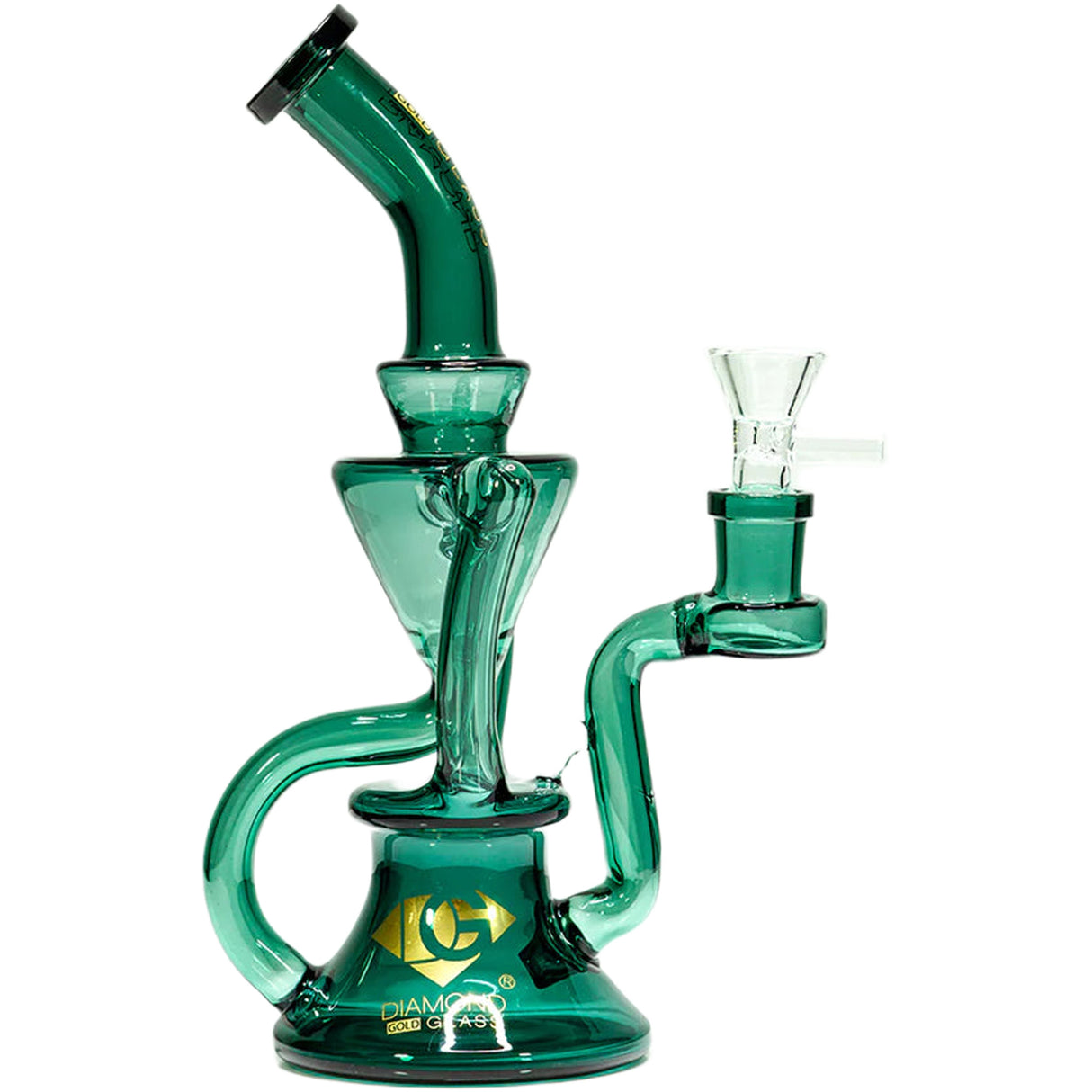 Diamond Glass 8 Inch Recycler Bong