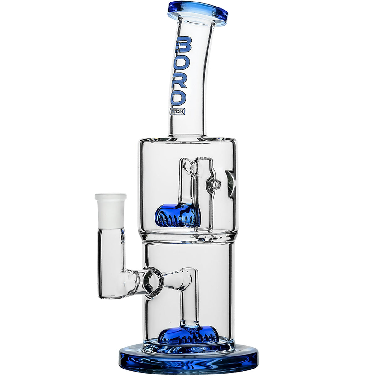 Borotech 14'' Double Inline Perc Hex Dab Rig