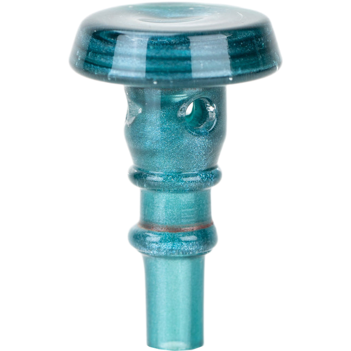Empire Glasswork's PuffCo Peak Pro 3D XL Chamber Glass Joystick Cap - Blue Lagoon
