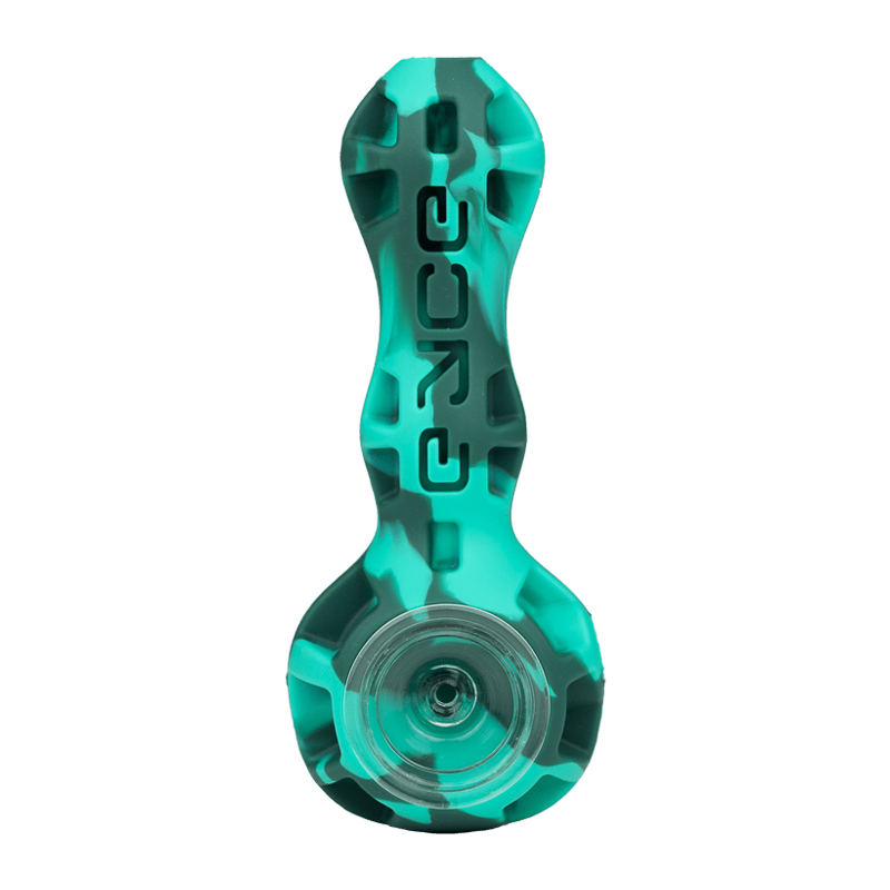 Eyce Silicone Spoon Pipe with Glass Bowl & Stash Jar - Unbreakable & Ergonomic