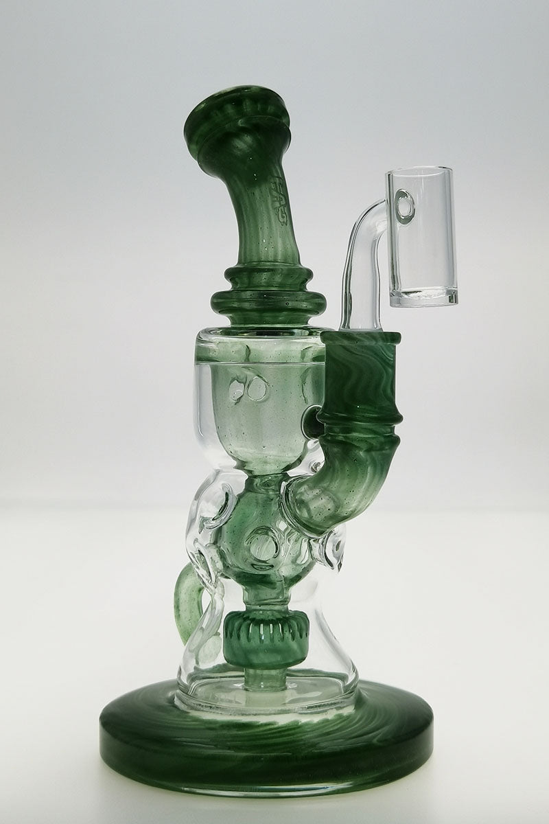 TAG - 8.5" Faberge Egg Klein Incycler (Recycler) w/ Super Slit Puck (14MM Female)