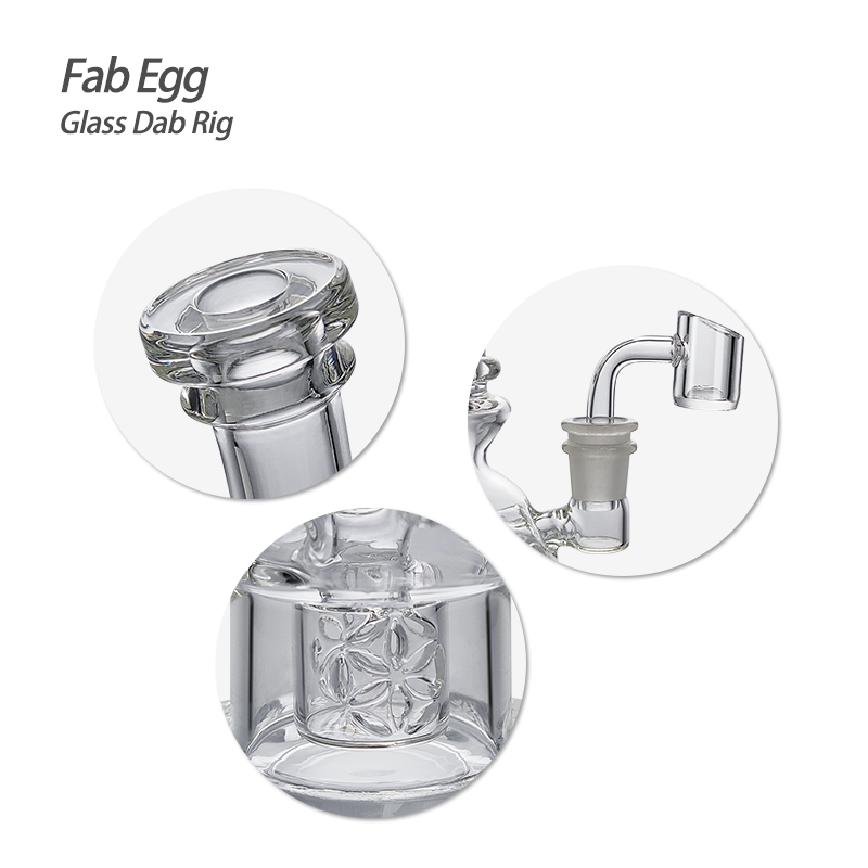 Waxmaid 7.48ββ Fab Egg Glass Dab Rig