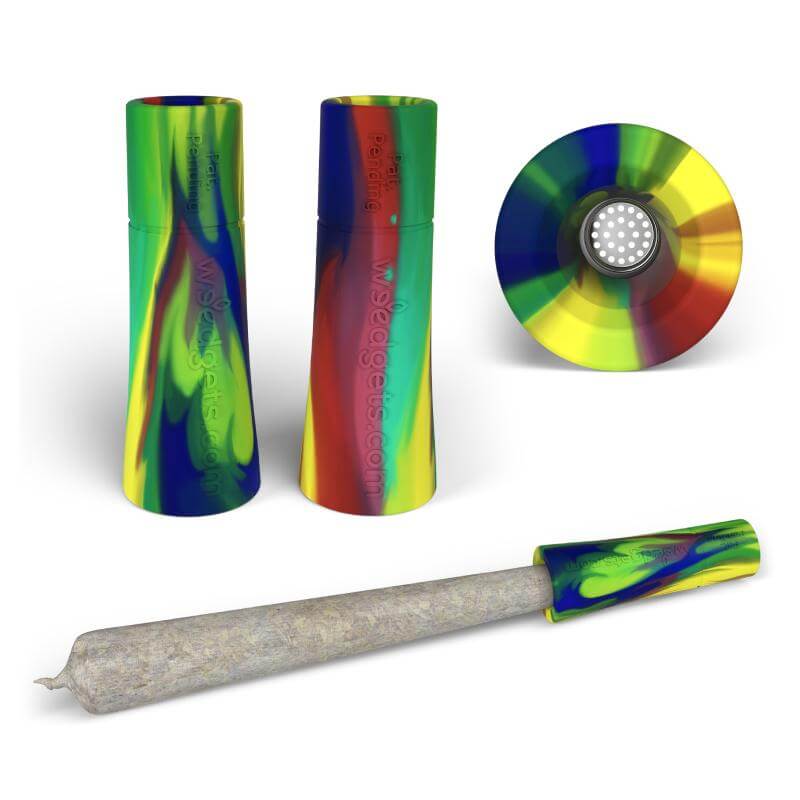 Weedgets Tic-Toke Silicone Filter Tips in Mixed Colors, 10pc Set for Dry Herbs, Portable Design