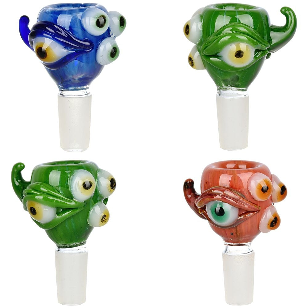 Five-Eyed Monster Herb Slide | 14mm M | Colors Vary
