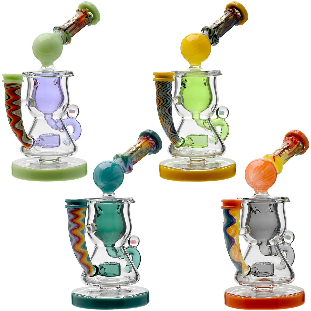 Calibear 8'' Klein Bloom Recycler Dab Rig