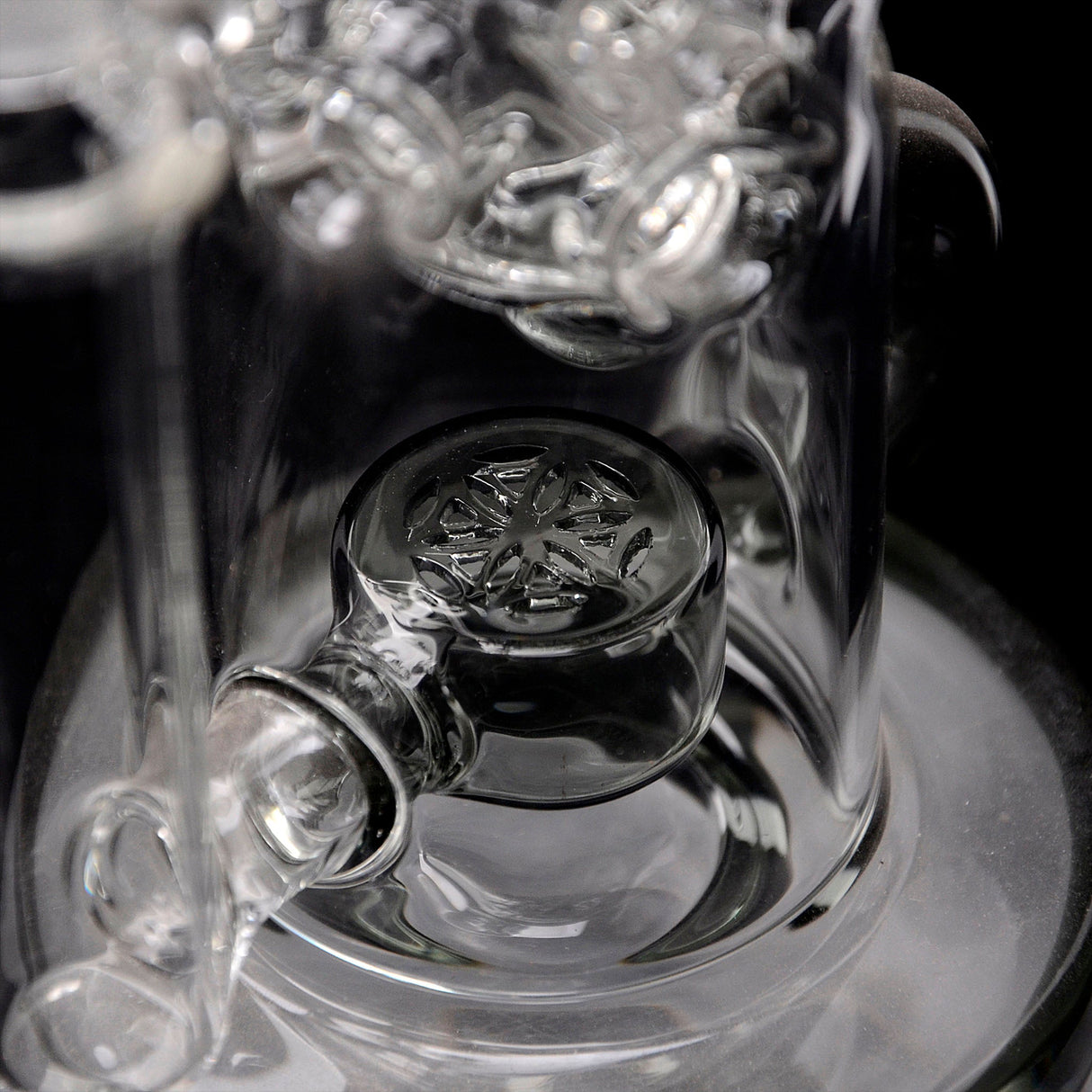 Calibear Cascade Flower Of Life Klein Recycler Dab Rig